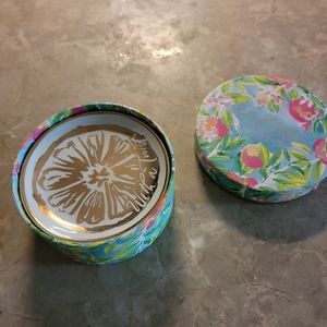 Lily Pulitzer ceramic coasters (4)
